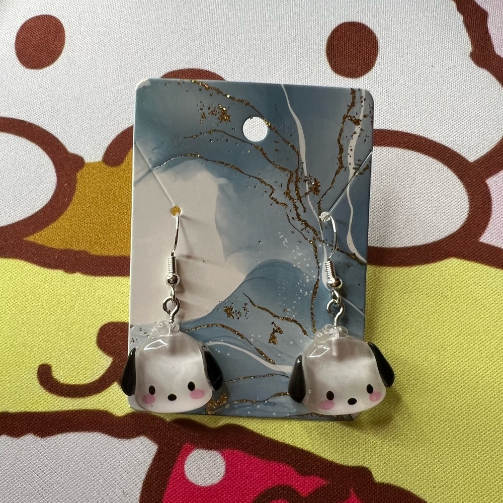 Pochacco *sparkly* earrings